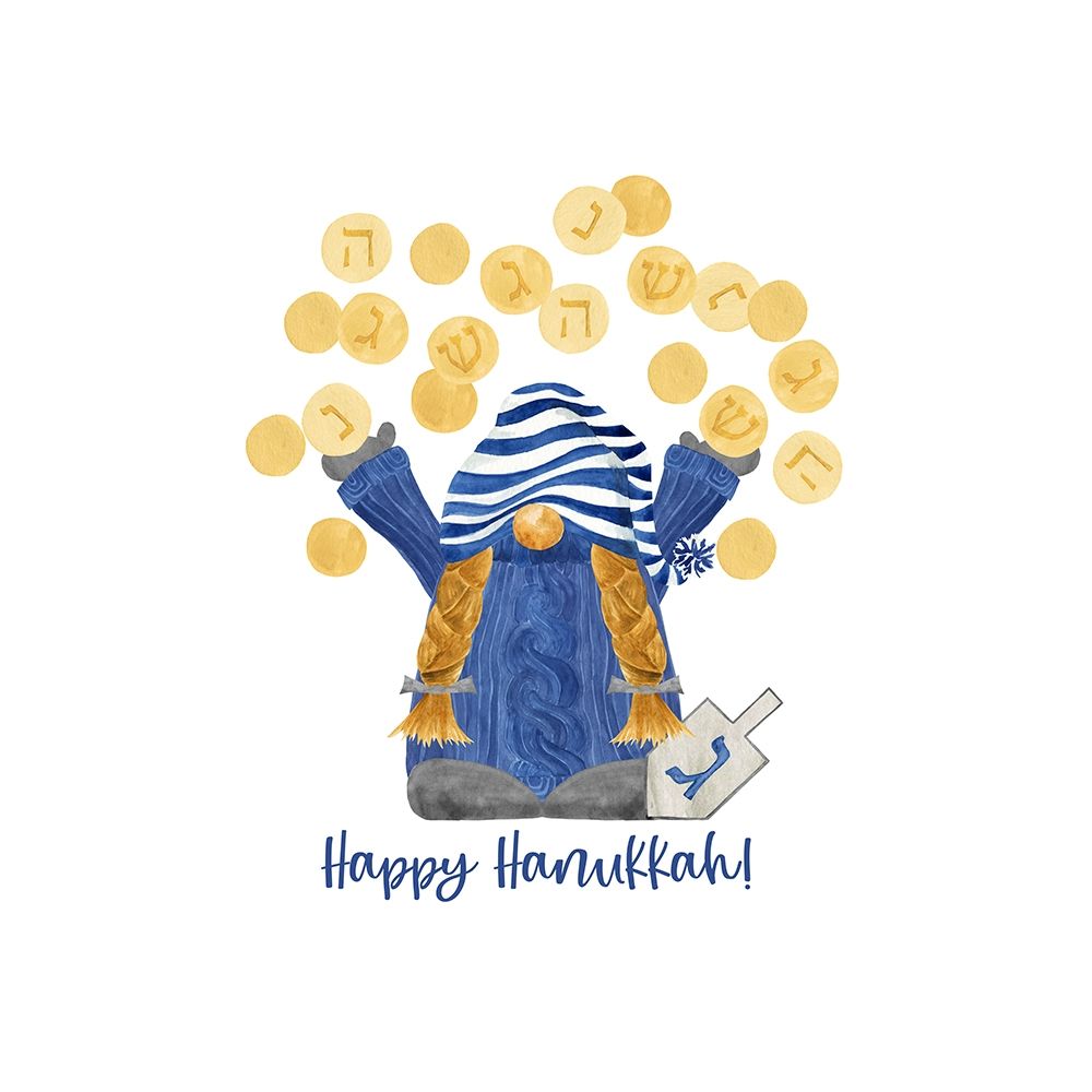 Hanukkah Gnomes IV-Throwing Gelt art print by Tara Reed for $57.95 CAD