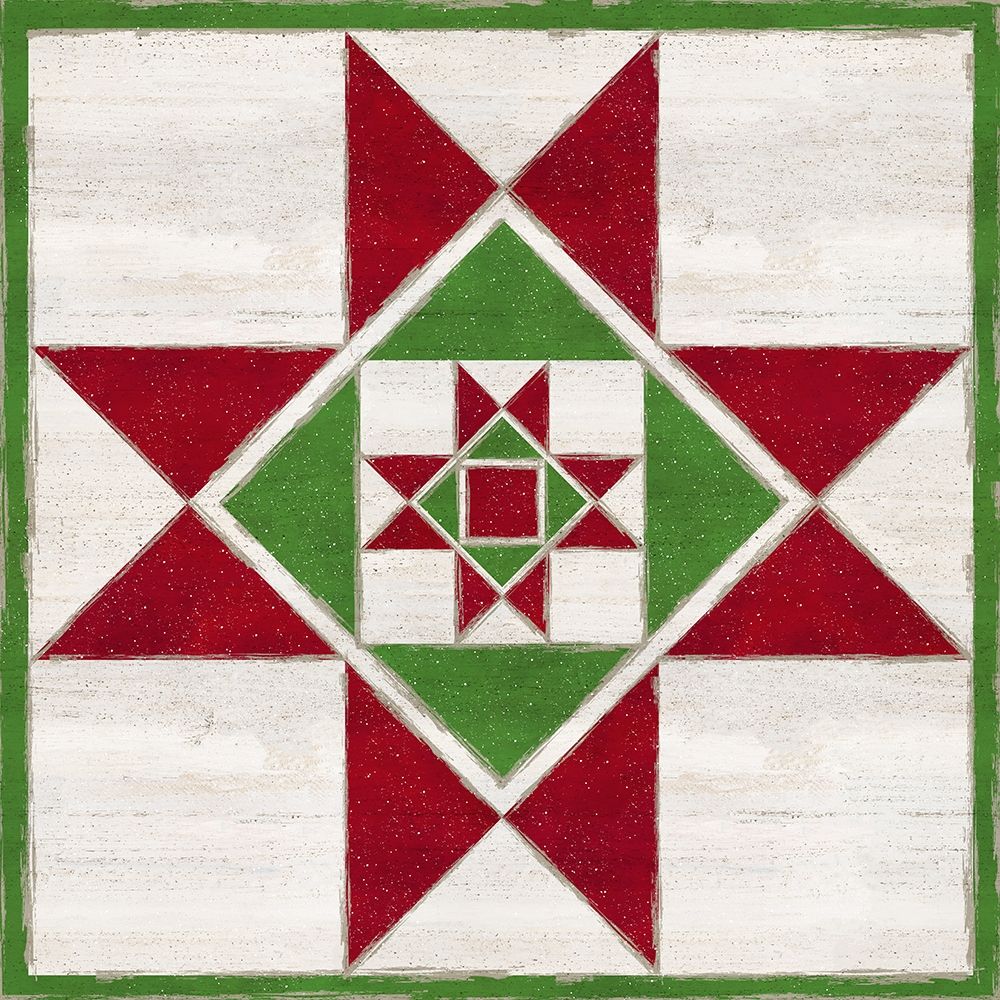 Christmas Quilt Block III art print by Tara Reed for $57.95 CAD