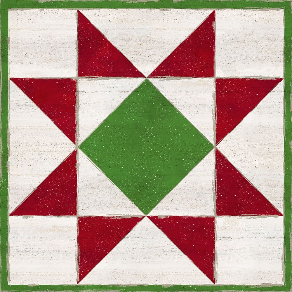 Christmas Quilt Block IV art print by Tara Reed for $57.95 CAD