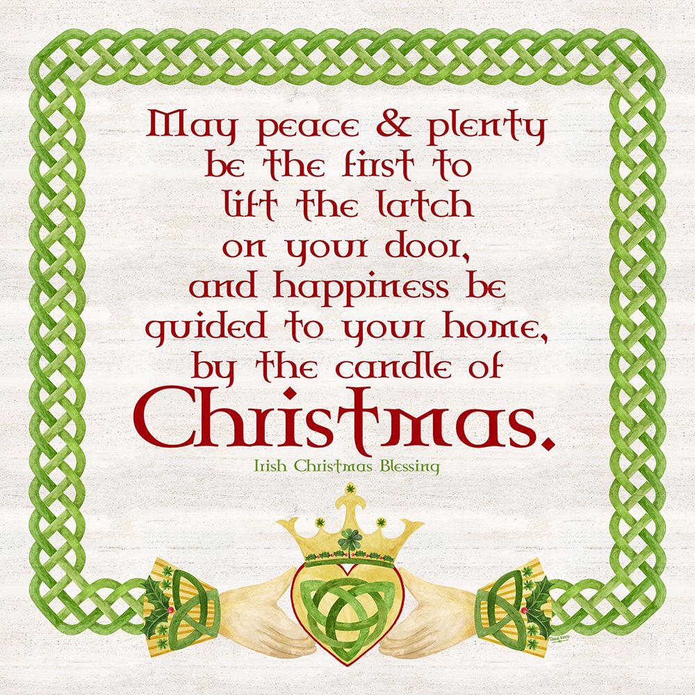 Irish Christmas IV-Christmas Blessing art print by Tara Reed for $57.95 CAD