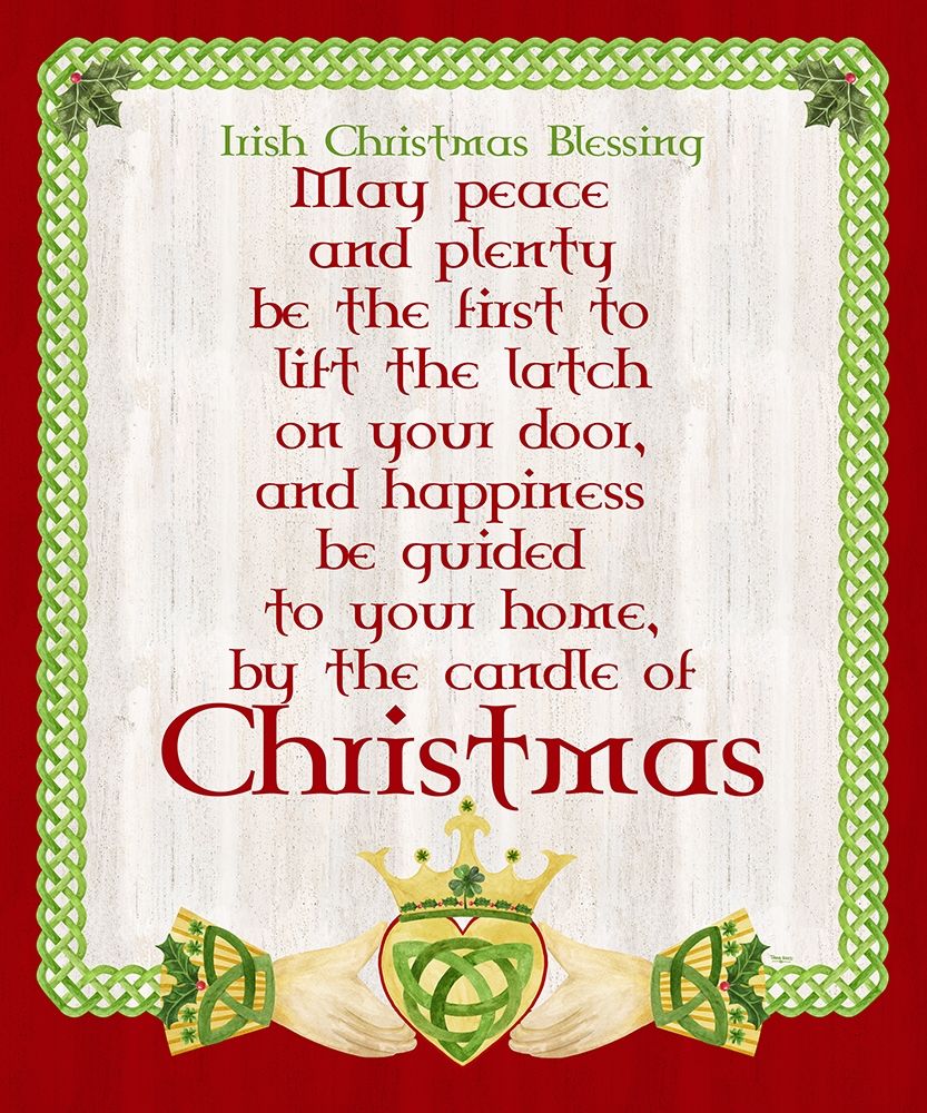 Irish Christmas portrait II-Christmas Blessing art print by Tara Reed for $57.95 CAD
