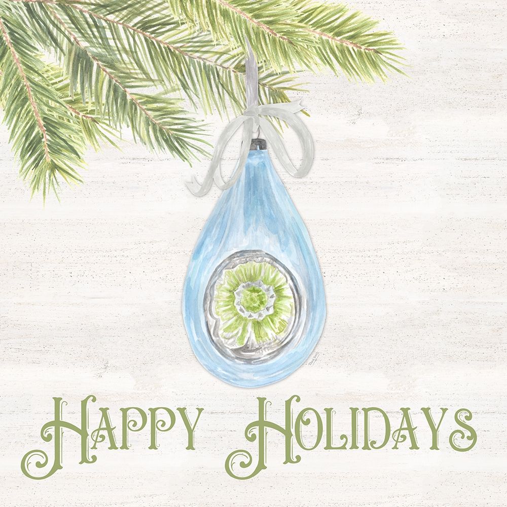 Vintage Christmas I-Happy Holidays art print by Tara Reed for $57.95 CAD