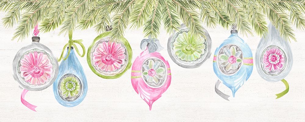 Vintage Christmas panel II art print by Tara Reed for $57.95 CAD