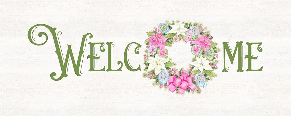 Vintage Christmas panel III-Welcome art print by Tara Reed for $57.95 CAD
