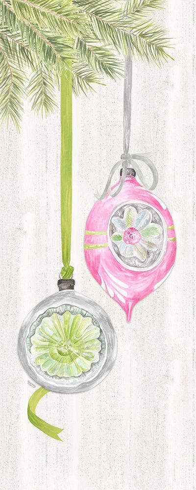 Vintage Christmas vertical III art print by Tara Reed for $57.95 CAD