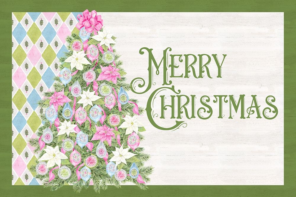 Vintage Christmas landscape II-Merry Christmas art print by Tara Reed for $57.95 CAD