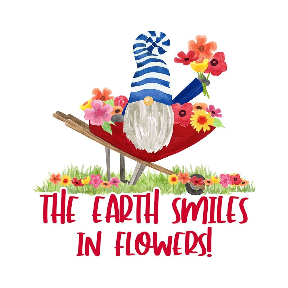 Gardening Gnomes Sentiment II-Earth Smiles art print by Tara Reed for $57.95 CAD