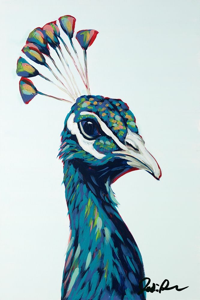 Pop Peacock I art print by Jodi Augustine for $57.95 CAD