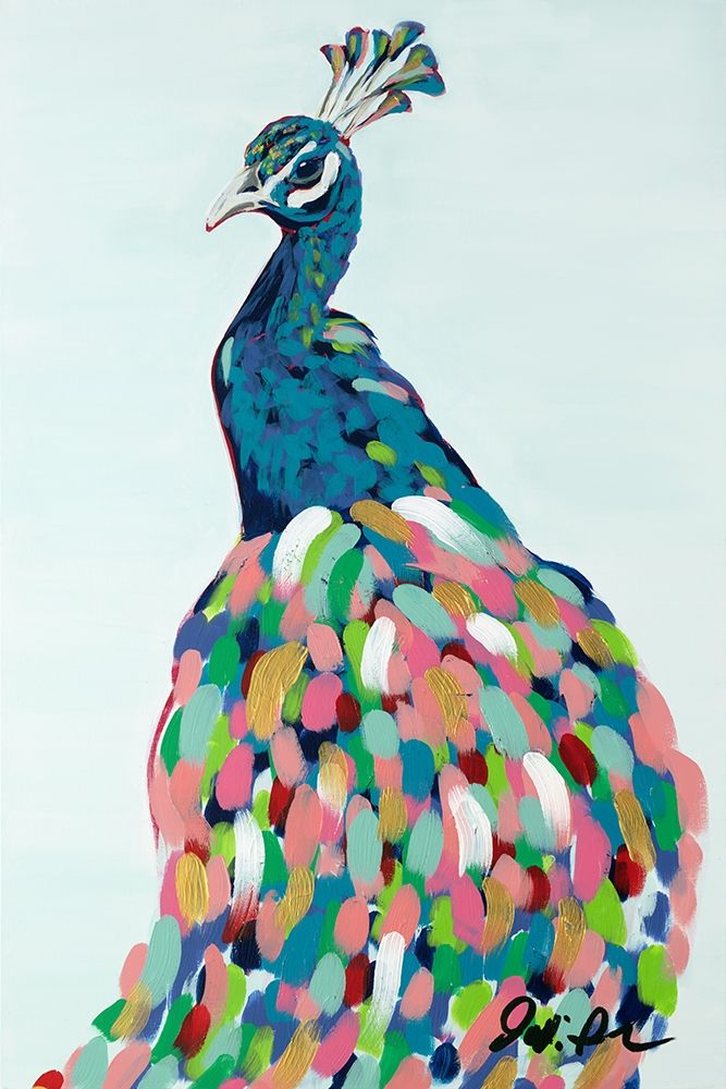 Pop Peacock II art print by Jodi Augustine for $57.95 CAD