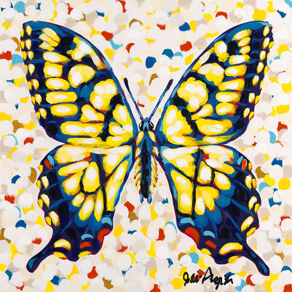 Pop Butterfly I art print by Jodi Augustine for $57.95 CAD