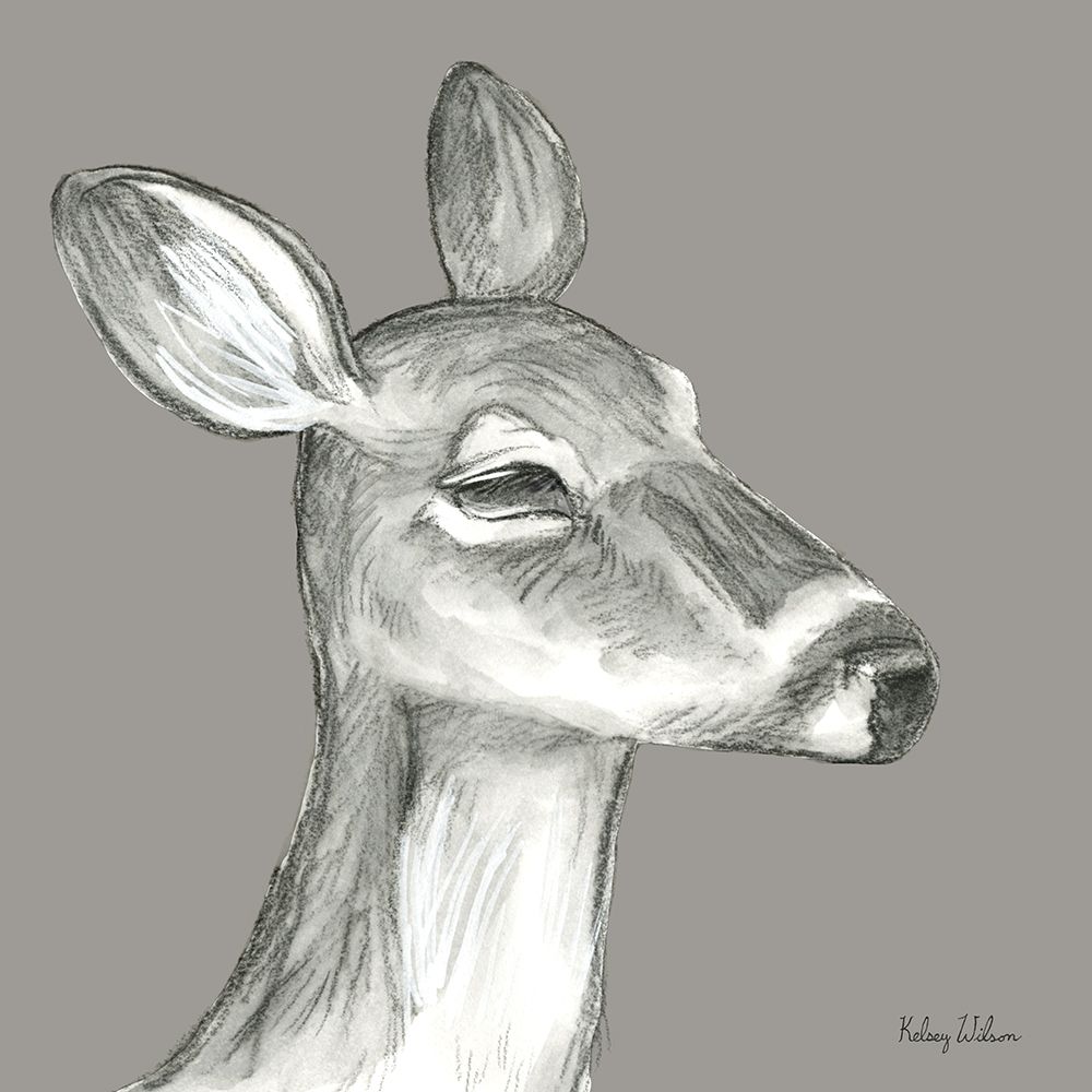 Watercolor Pencil Forest color IX-Fawn art print by Kelsey Wilson for $57.95 CAD