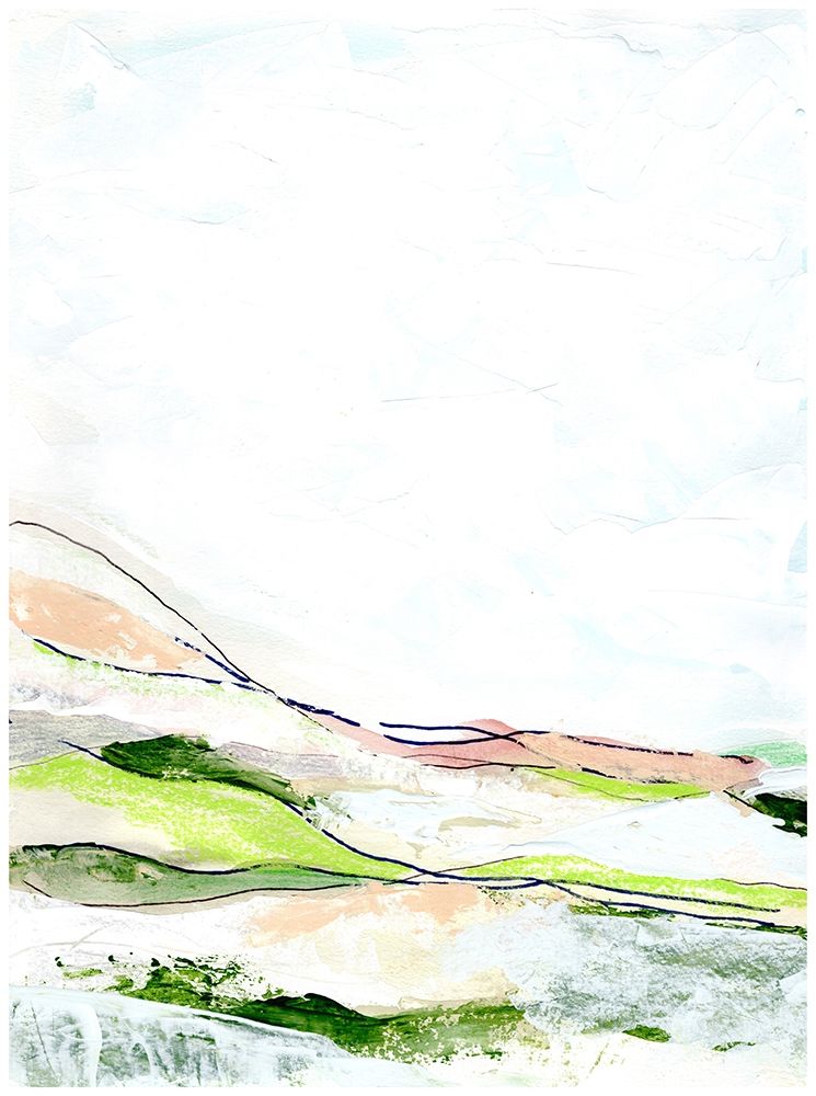Minimal Landscape green I art print by Marcy Chapman for $57.95 CAD