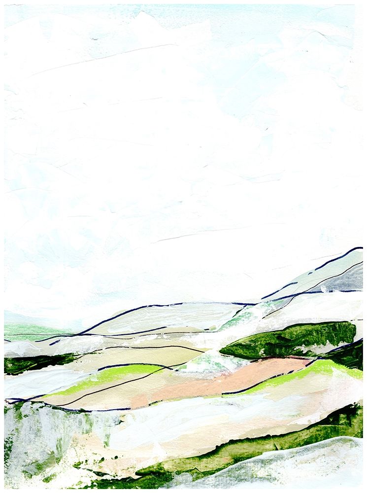 Minimal Landscape green II art print by Marcy Chapman for $57.95 CAD