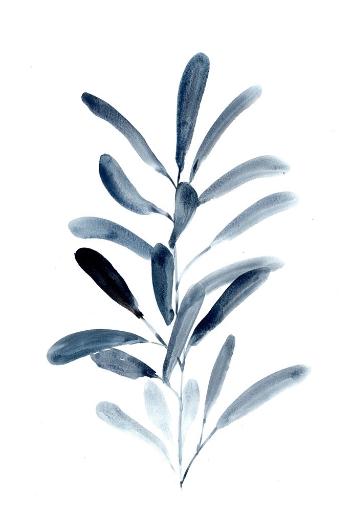 Farmhouse Leaves blue III art print by Marcy Chapman for $57.95 CAD