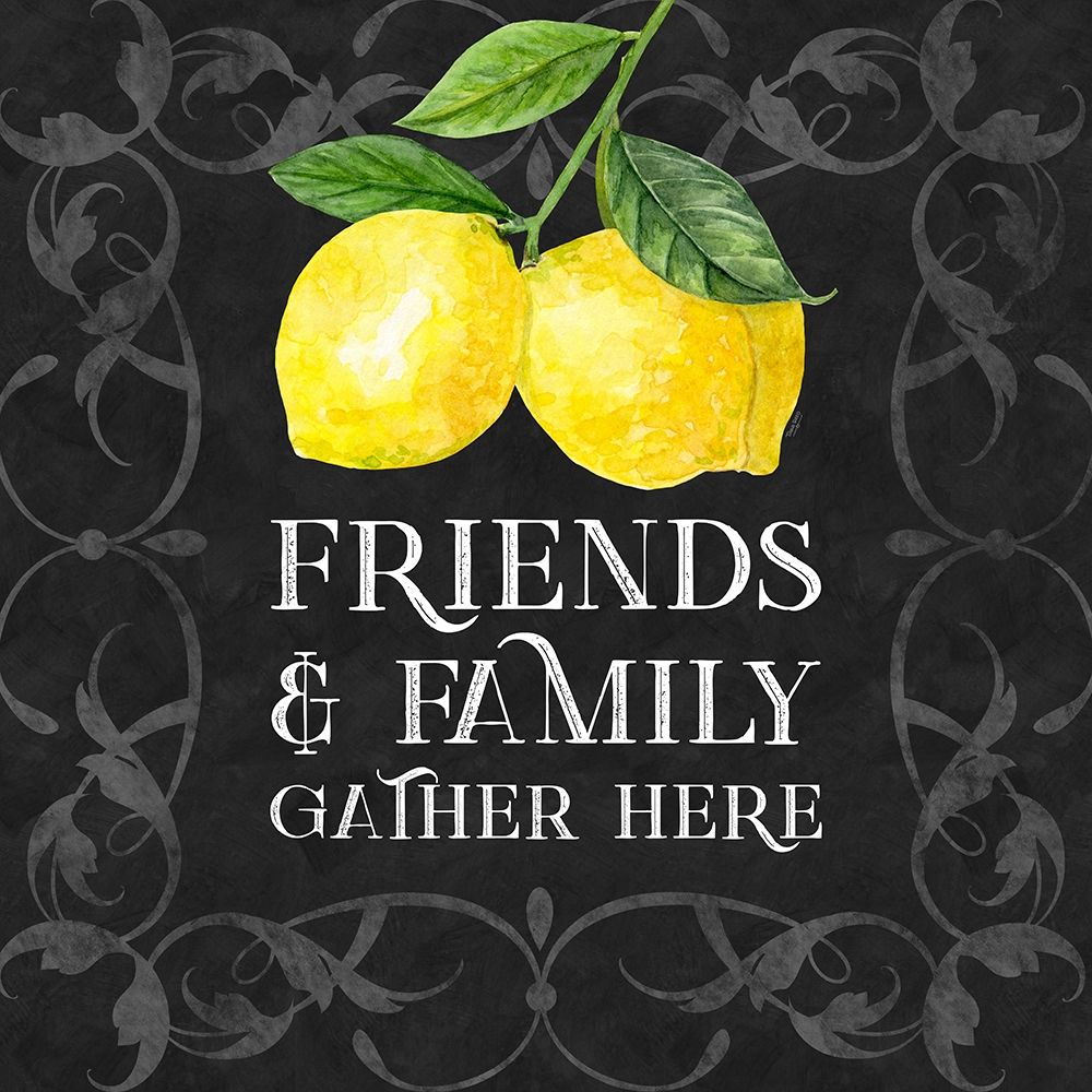 Live with Zest sentiment II-Friends And Family art print by Tara Reed for $57.95 CAD