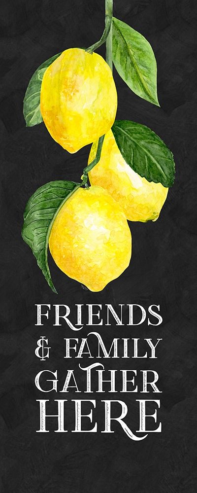 Live with Zest sentiment vertical I-Friends And Family art print by Tara Reed for $57.95 CAD