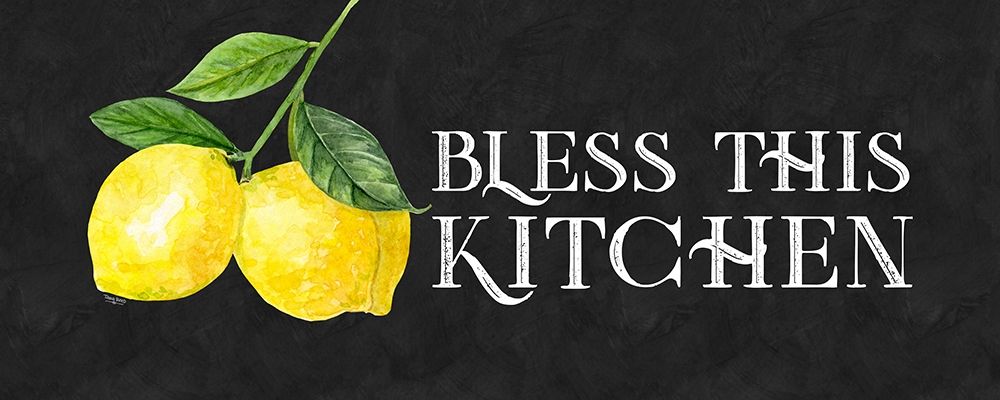 Live with Zest sentiment panel I-Bless this Kitchen art print by Tara Reed for $57.95 CAD