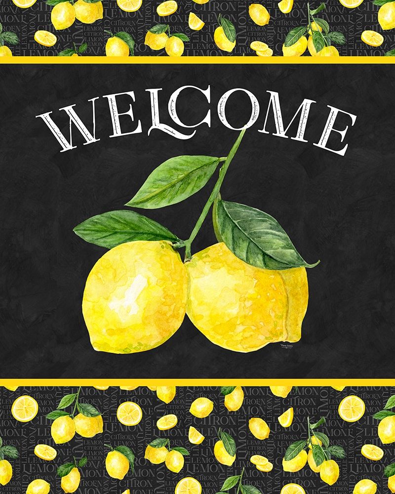 Live with Zest sentiment portrait II-Welcome art print by Tara Reed for $57.95 CAD