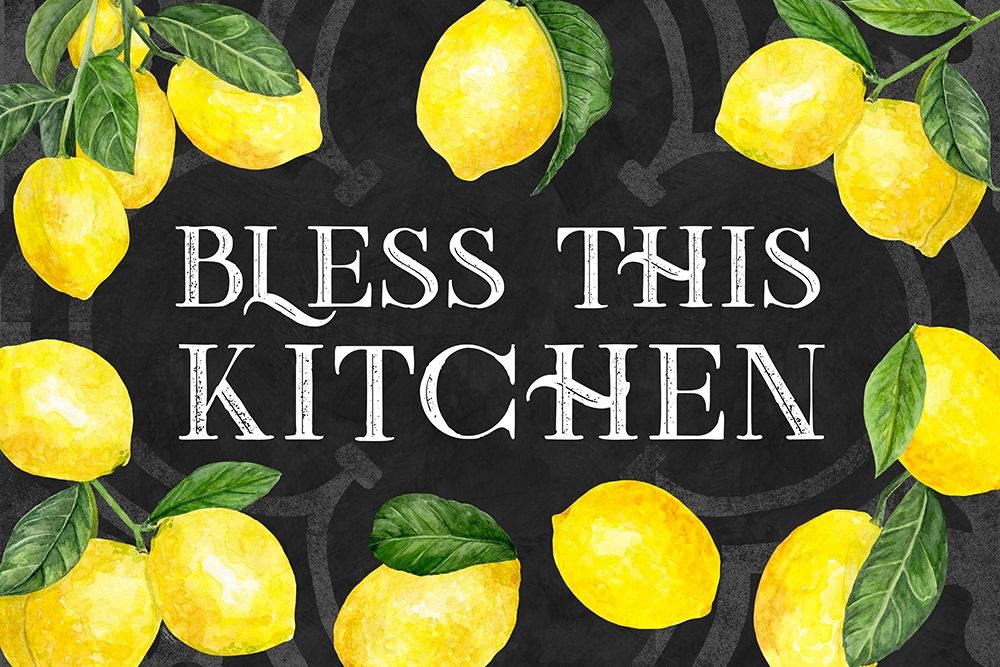 Live with Zest sentiment landscape I-Bless this Kitchen art print by Tara Reed for $57.95 CAD
