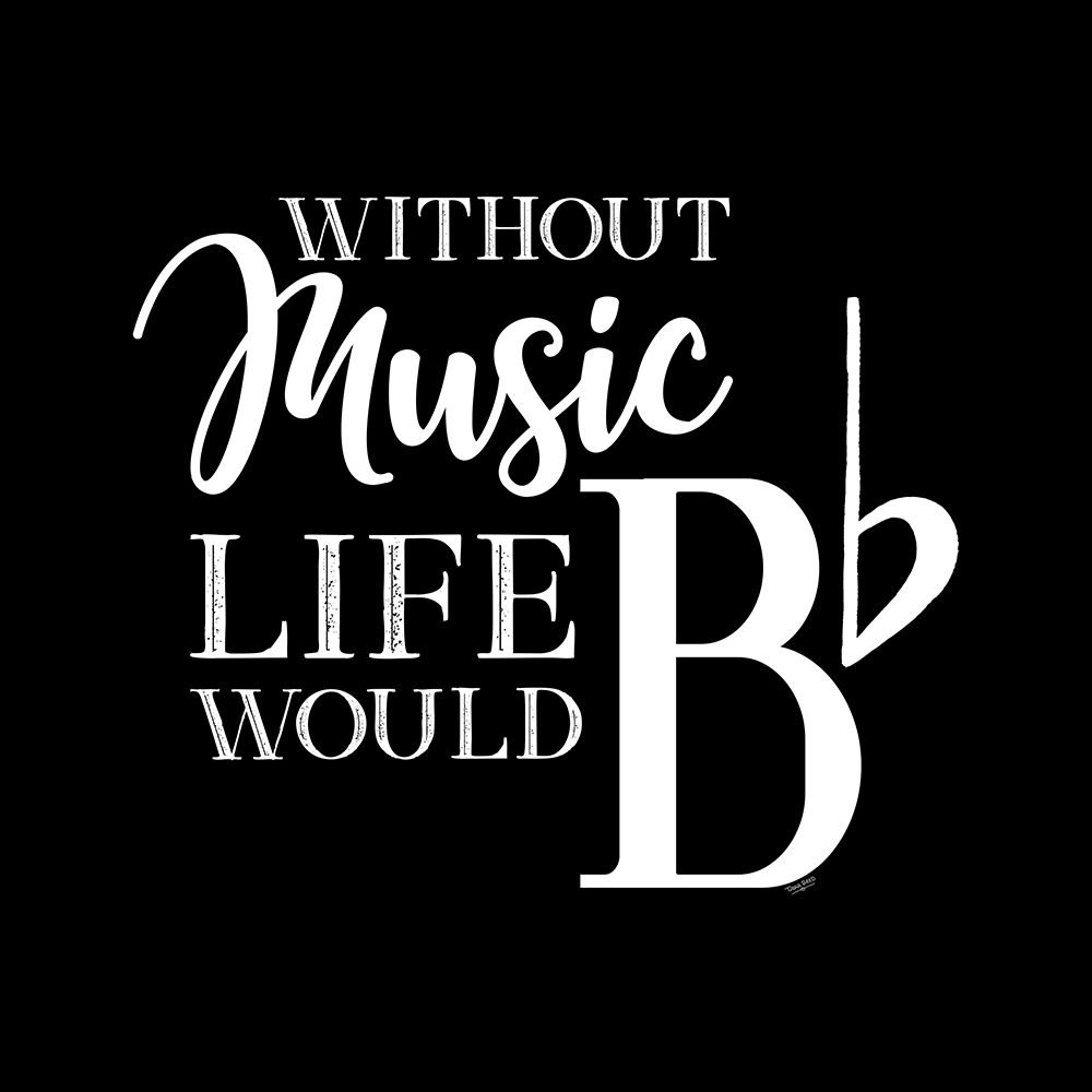 Moved by Music black V-Be Flat art print by Tara Reed for $57.95 CAD