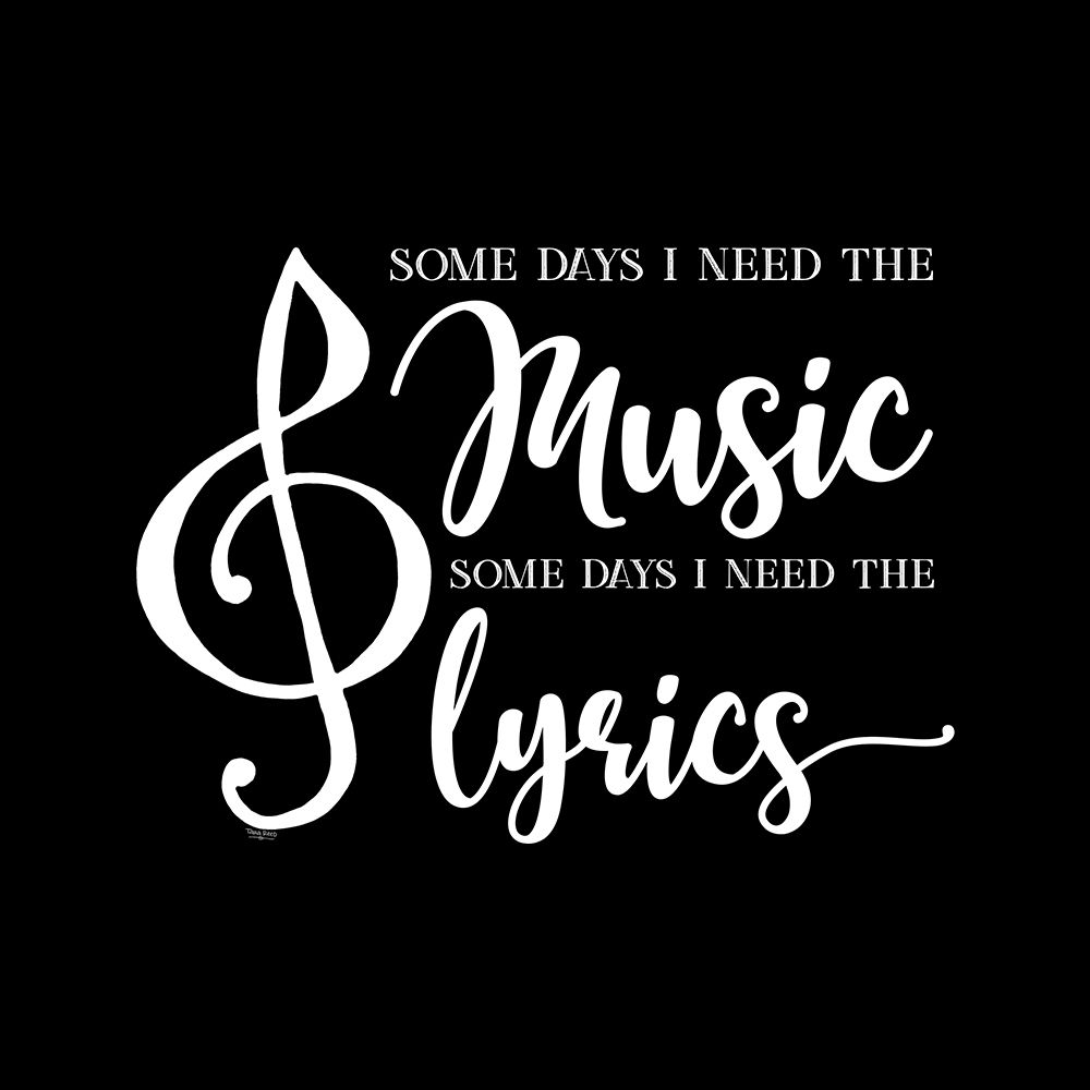 Moved by Music black IX-Some Days art print by Tara Reed for $57.95 CAD