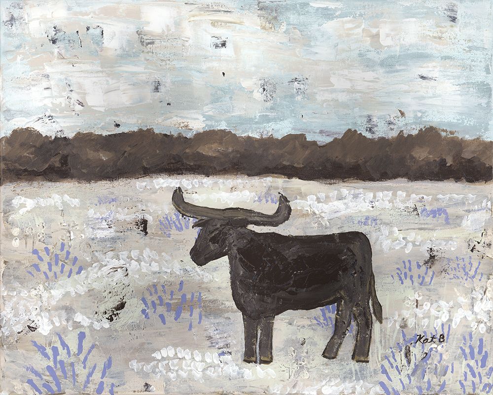 Longhorn  Field art print by Kathleen Bryan for $57.95 CAD