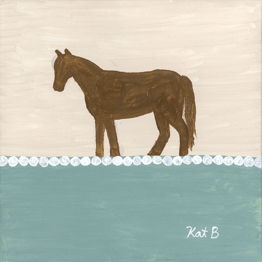 Out  to Pasture II-Brown Horse art print by Kathleen Bryan for $57.95 CAD