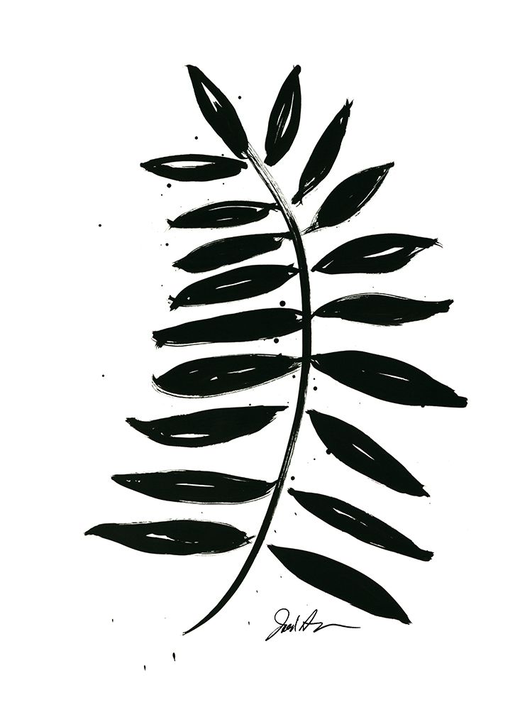 Inked Leaves II art print by Jodi Augustine for $57.95 CAD
