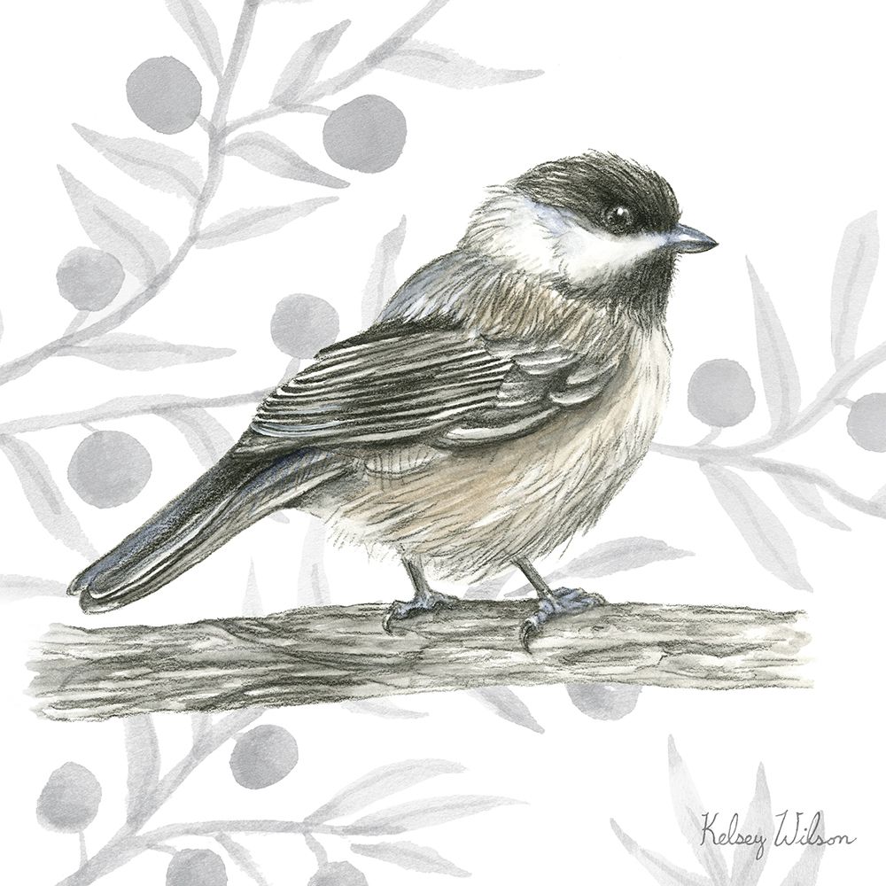 Backyard Birds II-Chickadee art print by Kelsey Wilson for $57.95 CAD