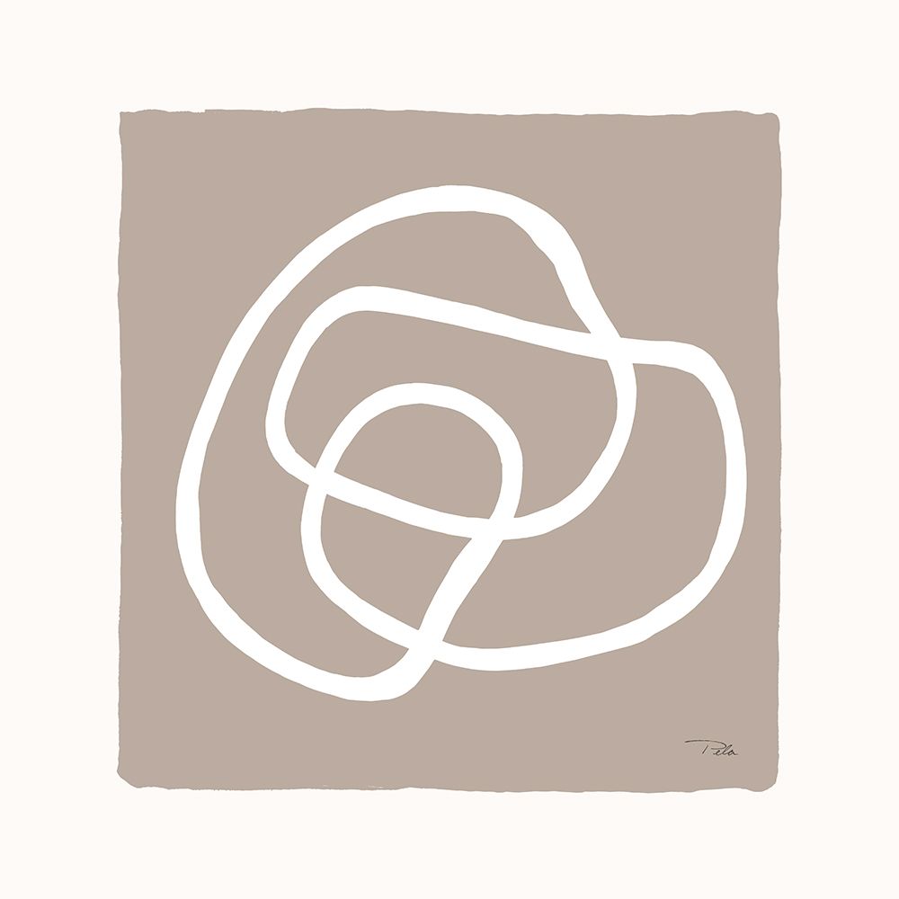 Lines And Curves on greige III art print by Pela for $57.95 CAD