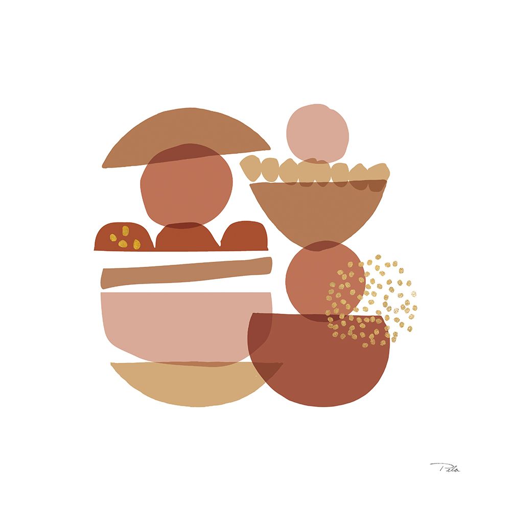 Crowded Forms blush III art print by Pela for $57.95 CAD