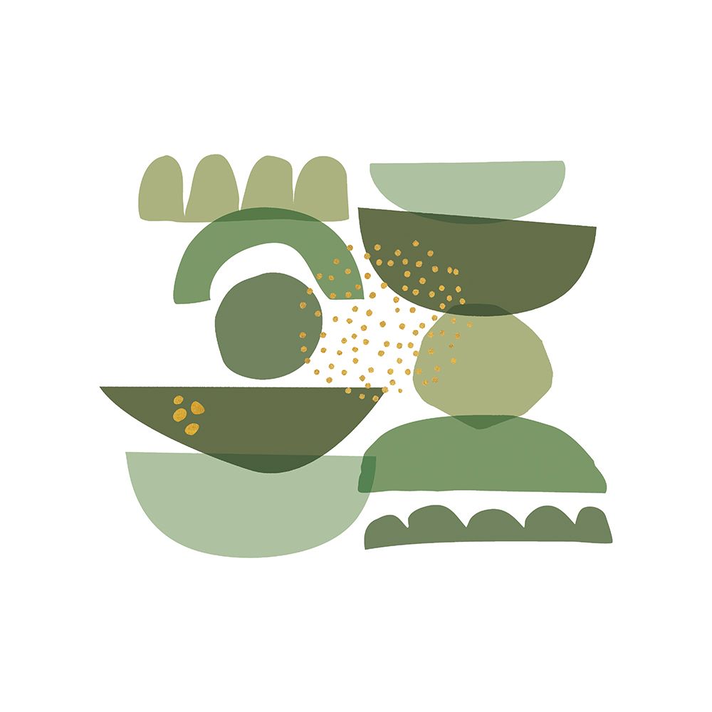 Crowded Forms green II art print by Pela for $57.95 CAD