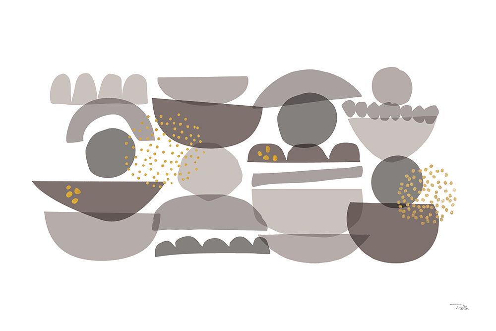 Crowded Forms grey I art print by Pela for $57.95 CAD