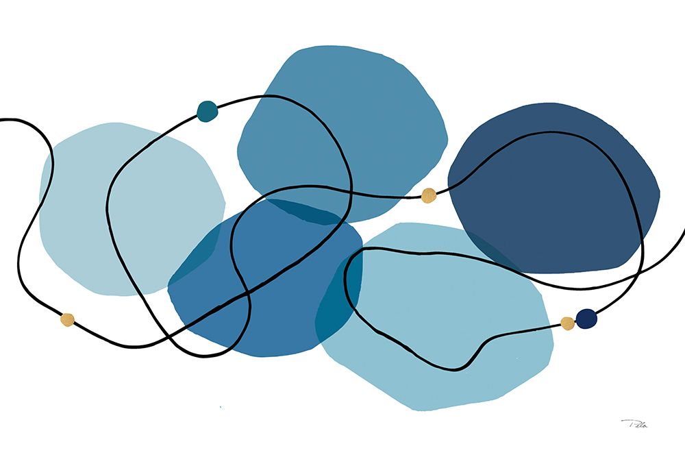 Sinuous Trajectory blue I art print by Pela for $57.95 CAD