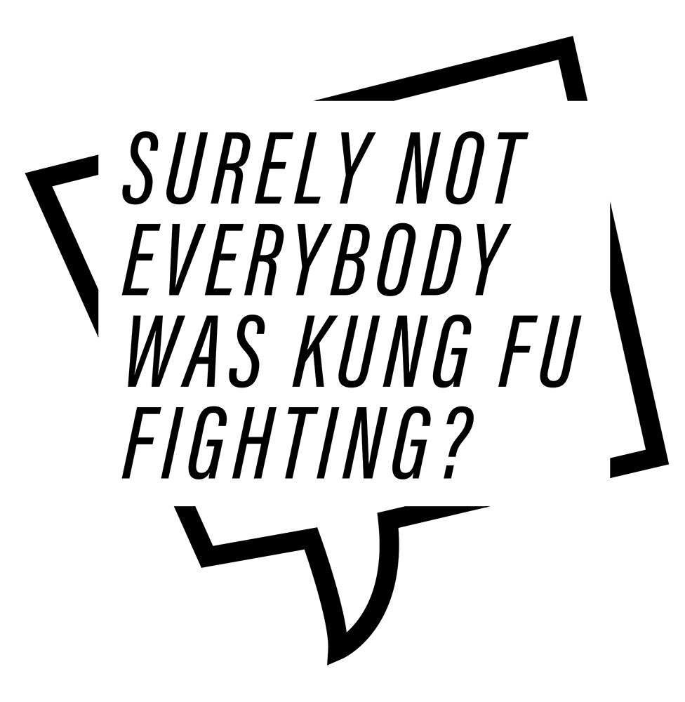 In Black And White Music II-Kung Fu Fighting art print by JC Designs for $57.95 CAD