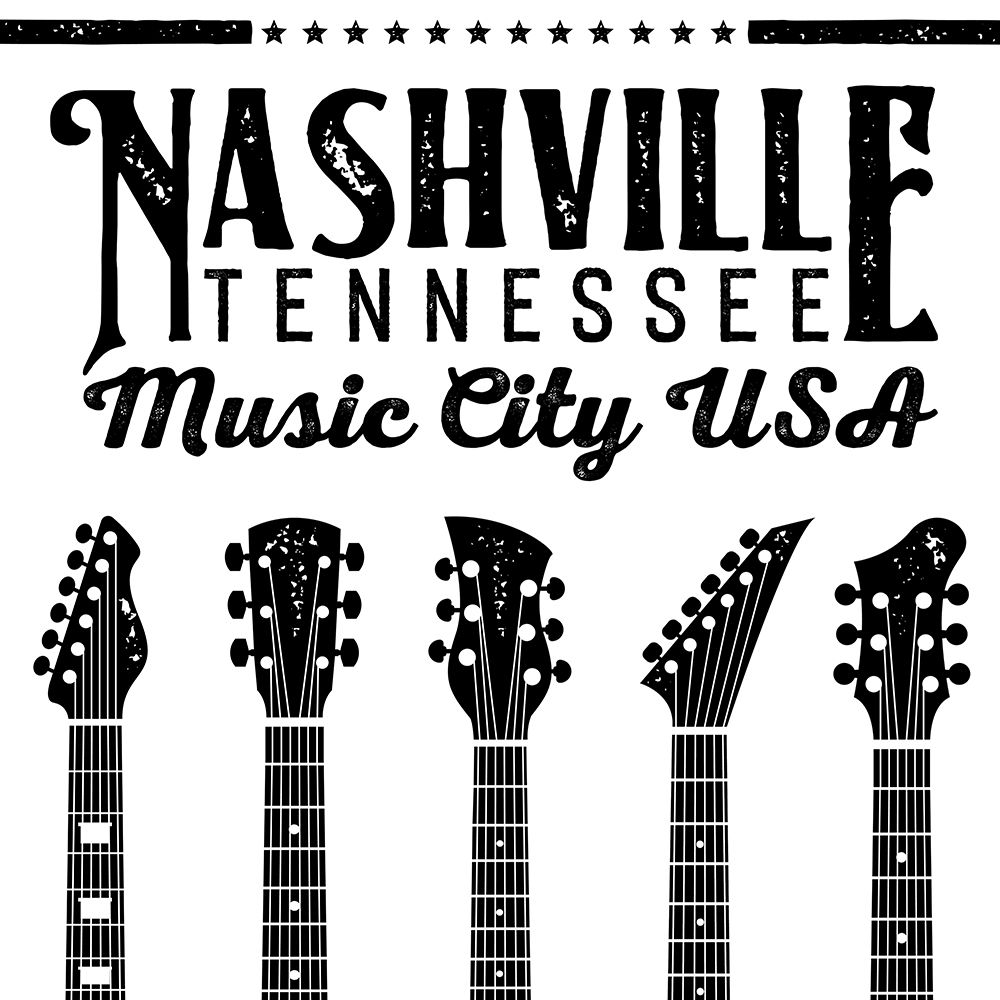 In Black And White Travel VII-Tennessee art print by JC Designs for $57.95 CAD