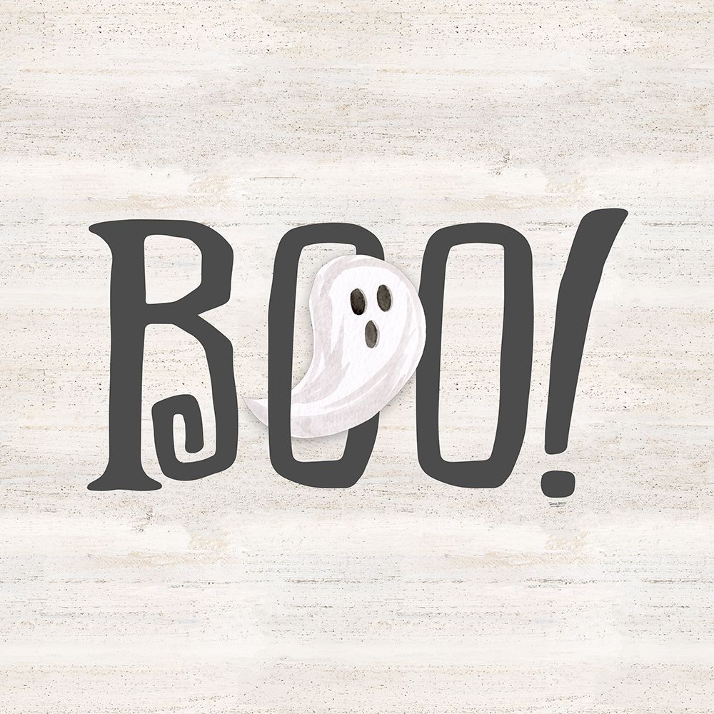 Sit a Spell Sentiment no border I-Boo art print by Tara Reed for $57.95 CAD