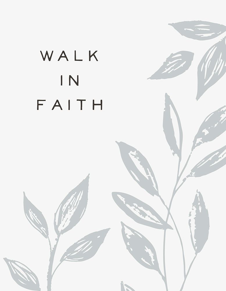Serene Sentiment VIII-Walk in Faith art print by HM Design for $57.95 CAD