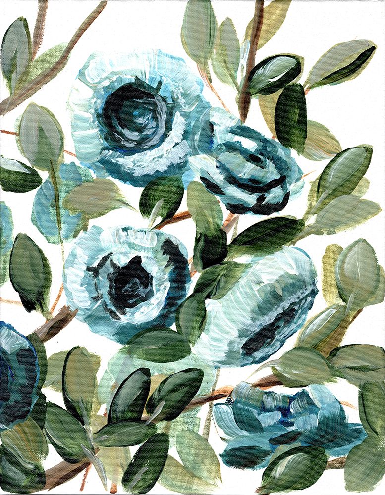 Farmhouse Blue Bush IV art print by Marcy Chapman for $57.95 CAD