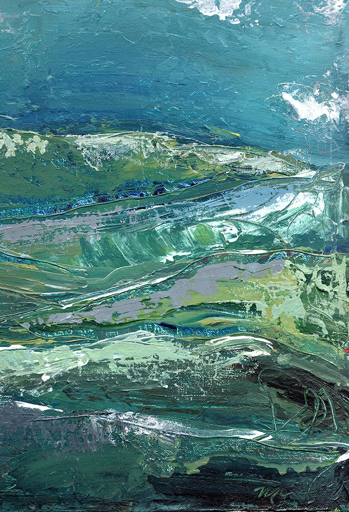 Blue Mountainscape II art print by Marcy Chapman for $57.95 CAD