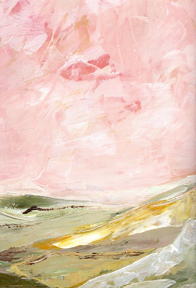 Green and Pink Hills II art print by Marcy Chapman for $57.95 CAD