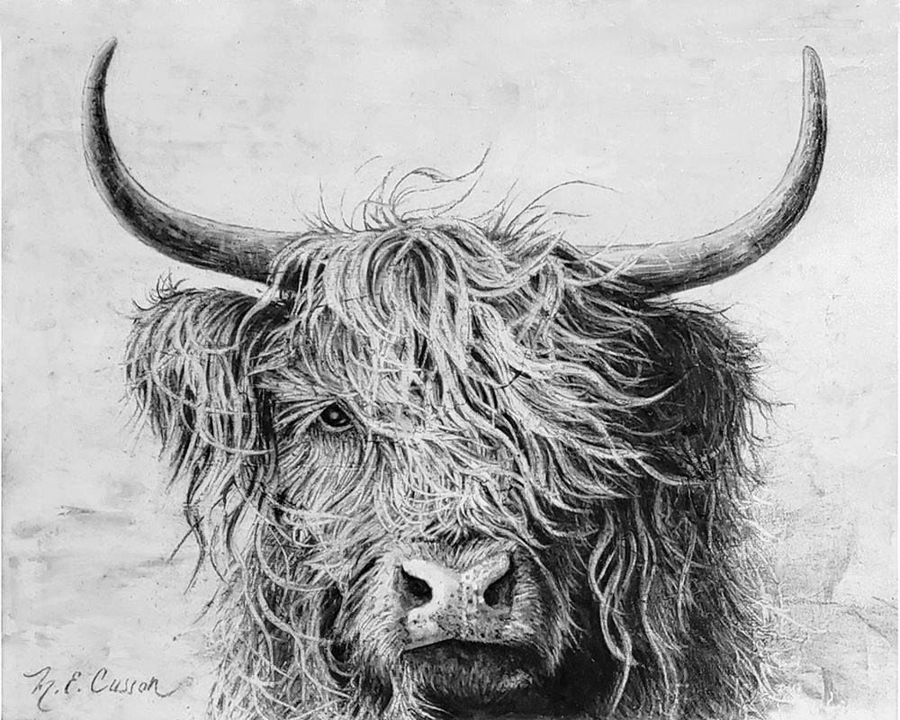Highland in the Wind I art print by Marie-Elaine Cusson for $57.95 CAD