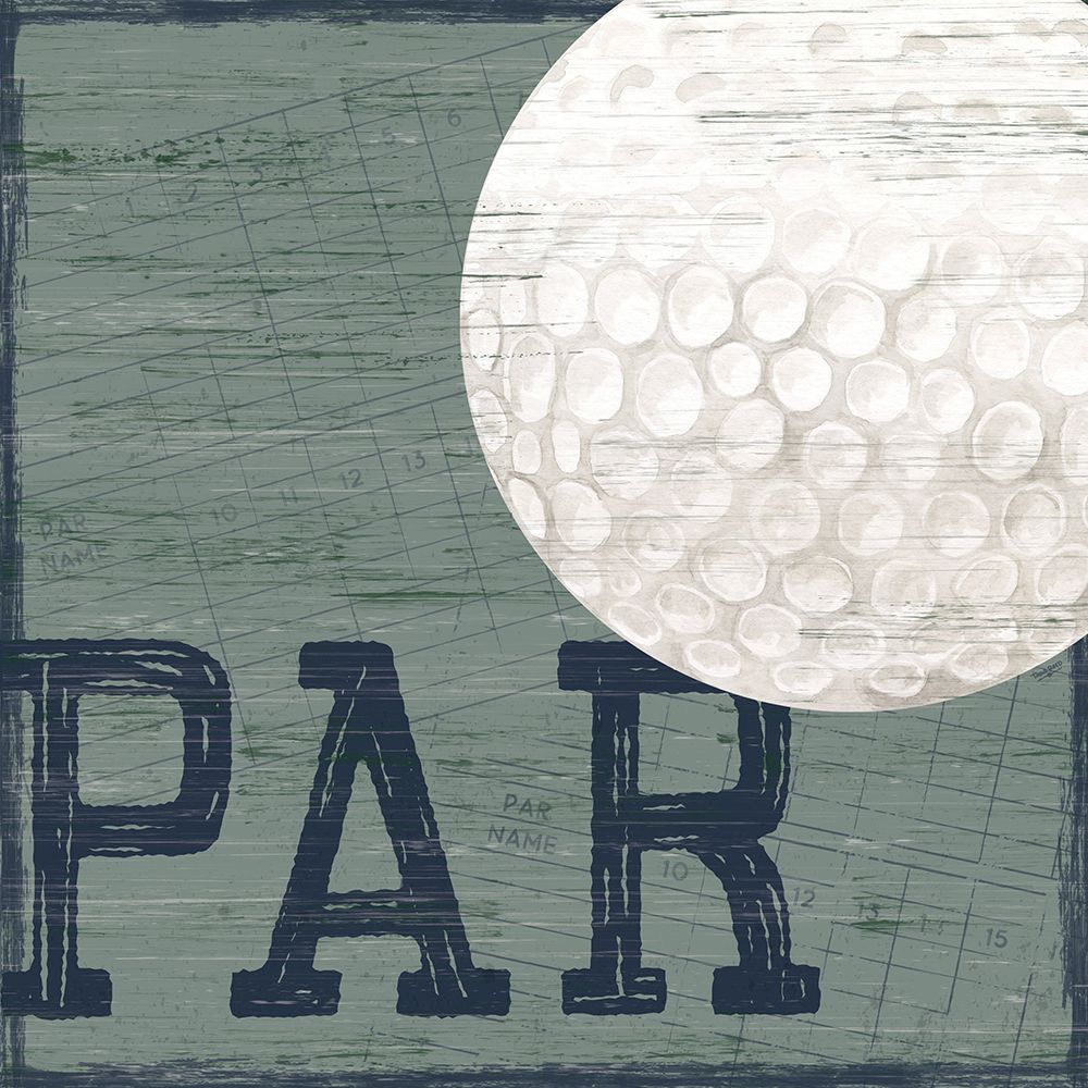 Golf Days neutral XII-Par art print by Tara Reed for $57.95 CAD