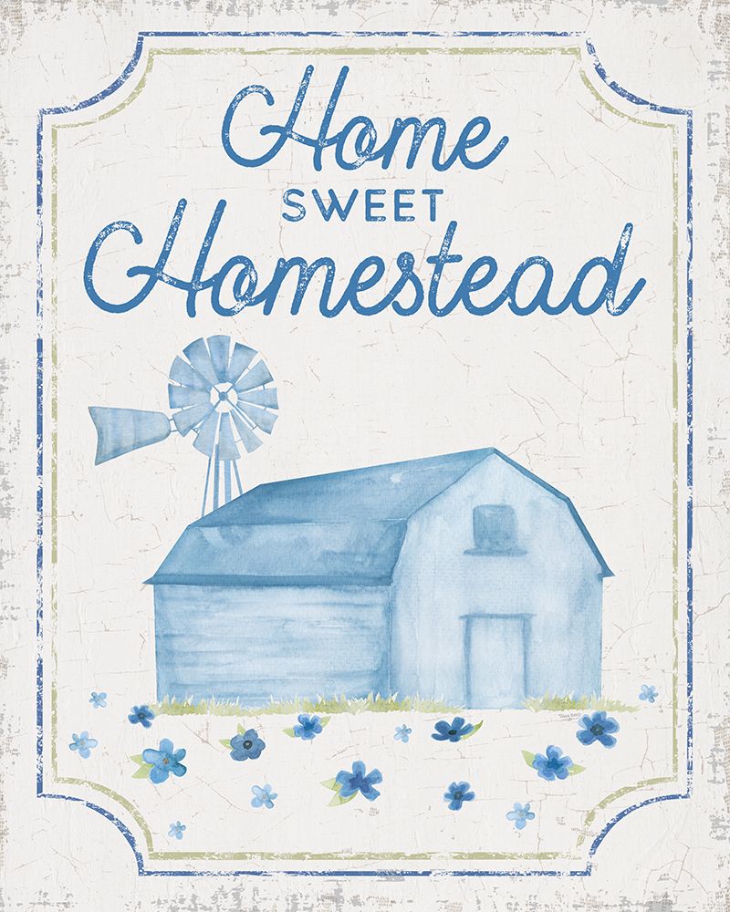 Country Cottage Field XXI wash art print by Tara Reed for $57.95 CAD