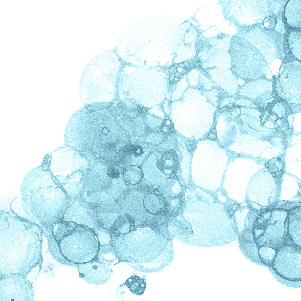 Bubble Square aqua II art print by Kelsey Wilson for $57.95 CAD