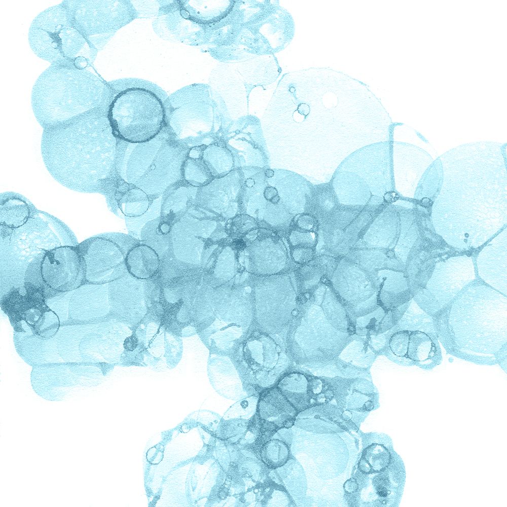 Bubble Square aqua III art print by Kelsey Wilson for $57.95 CAD