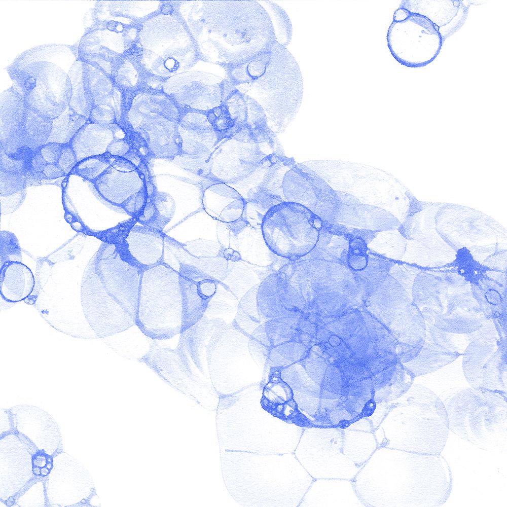 Bubble Square blue IV art print by Kelsey Wilson for $57.95 CAD