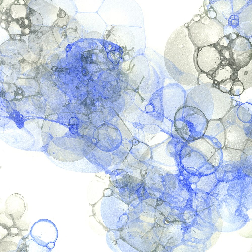 Bubble Square blue And grey III art print by Kelsey Wilson for $57.95 CAD