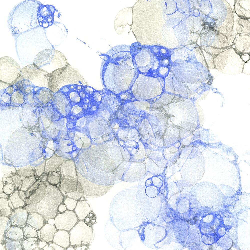 Bubble Square blue And grey IV art print by Kelsey Wilson for $57.95 CAD