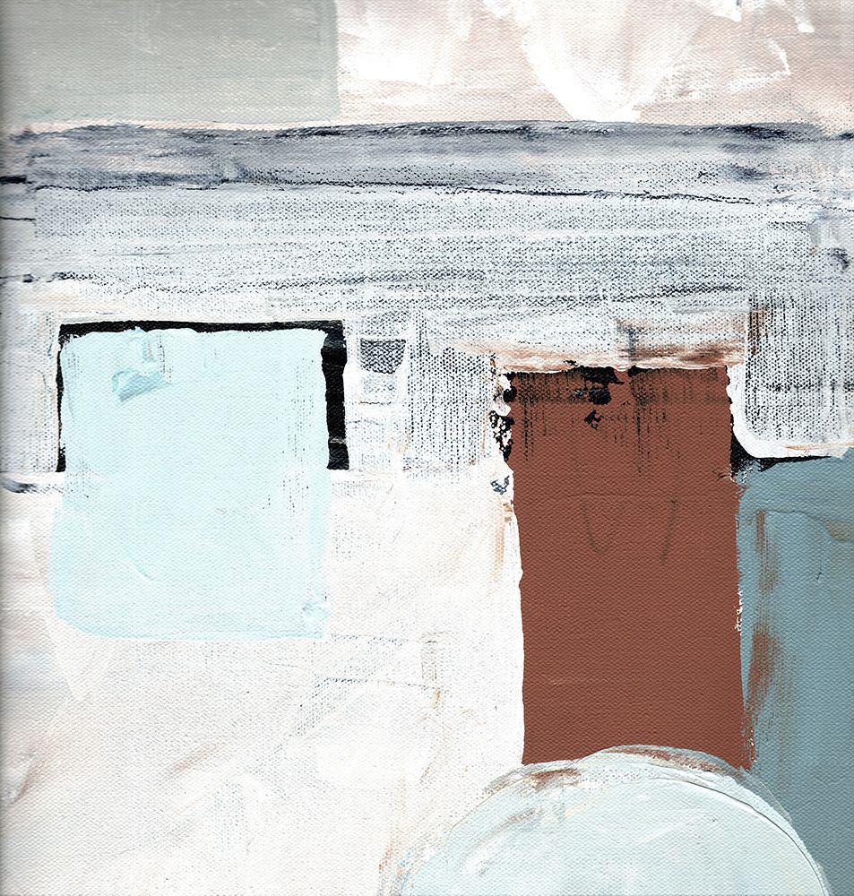 Blocks and Circles abstract I art print by Marcy Chapman for $57.95 CAD